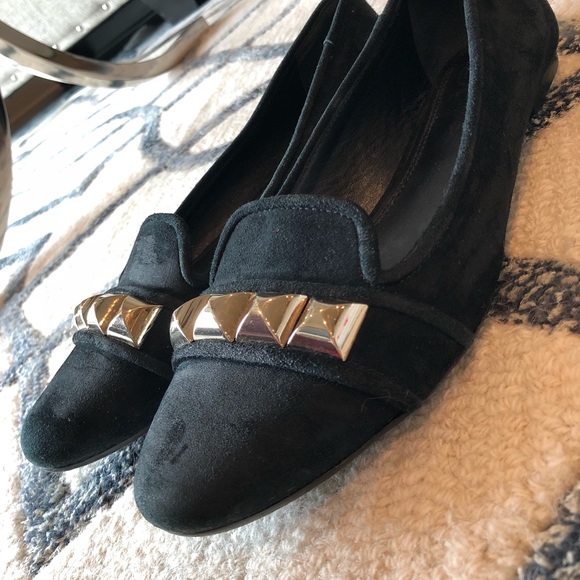 Tory Burch Blac Asher Loafer Suede Flats - Picture 2 of 4